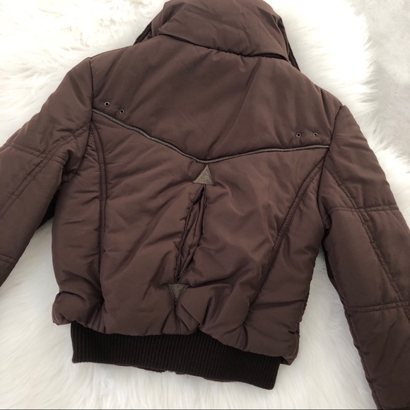 Brown Puffer Jacket, size XS - Picture 4 of 5